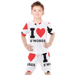 I Love S’mores  Kids  Tee And Shorts Set by ilovewhateva