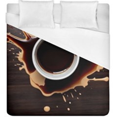 Coffee Cafe Espresso Drink Beverage Duvet Cover (king Size) by Ravend