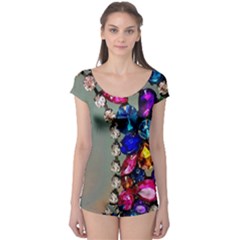 Colorful Diamonds Boyleg Leotard  by Sparkle