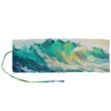 Waves Ocean Sea Tsunami Nautical Painting Roll Up Canvas Pencil Holder (M) View1