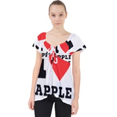 I Love Apple Crisp Lace Front Dolly Top by ilovewhateva