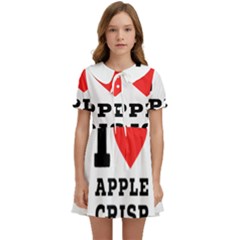 I Love Apple Crisp Kids  Sweet Collar Dress by ilovewhateva