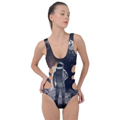 Astronaut Space Walk Side Cut Out Swimsuit by danenraven