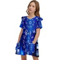 Astrology Horoscopes Constellation Kids  Frilly Sleeves Pocket Dress View3