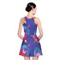 Cartoon-funny-aliens-with-ufo-duck-starry-sky-set Reversible Skater Dress View2