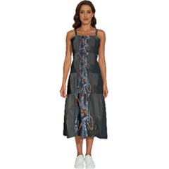 Illustration-drunk-astronaut Sleeveless Shoulder Straps Boho Dress by Salman4z