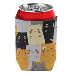 Seamless-pattern-cute-cat-cartoons Can Holder by Salman4z