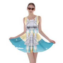 Space-exploration-illustration Skater Dress by Salman4z