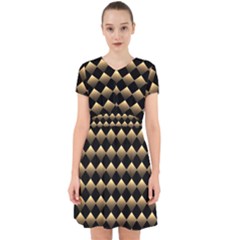 Golden Chess Board Background Adorable In Chiffon Dress by pakminggu