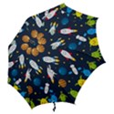 Big-set-cute-astronauts-space-planets-stars-aliens-rockets-ufo-constellations-satellite-moon-rover-v Hook Handle Umbrellas (Medium) View2