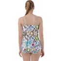 Seamless-pattern-vector-with-funny-robots-cartoon Babydoll Tankini Set View2