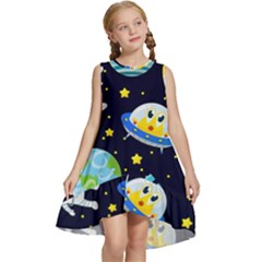 Space-seamless-pattern   - Kids  Frill Swing Dress by Salman4z