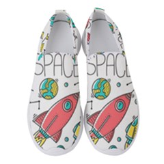 Space-cosmos-seamless-pattern-seamless-pattern-doodle-style Women s Slip On Sneakers by Salman4z