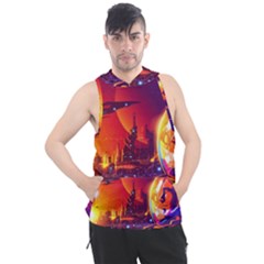 Far-future-human-colonization Men s Sleeveless Hoodie by Salman4z