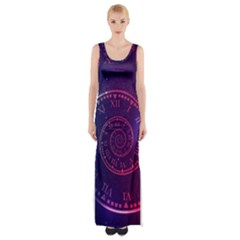 Time-machine Thigh Split Maxi Dress by Salman4z