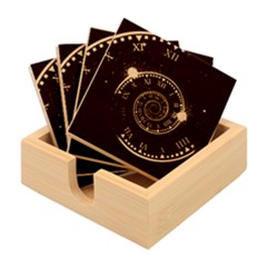 Time-machine Bamboo Coaster Set by Salman4z