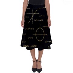 Abstract-math Pattern Perfect Length Midi Skirt by Salman4z