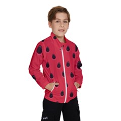 Seamless-watermelon-surface-texture Kids  Windbreaker by Salman4z