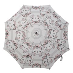 Cat-with-bow-pattern Hook Handle Umbrellas (medium) by Salman4z