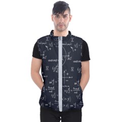 Mathematical-seamless-pattern-with-geometric-shapes-formulas Men s Puffer Vest by Salman4z