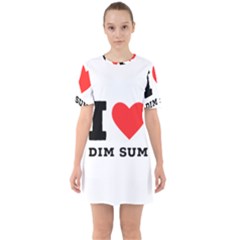 I Love Dim Sum Sixties Short Sleeve Mini Dress by ilovewhateva