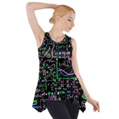 Math-linear-mathematics-education-circle-background Side Drop Tank Tunic by Salman4z