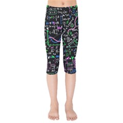 Math-linear-mathematics-education-circle-background Kids  Capri Leggings  by Salman4z