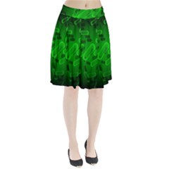 Green-rod-shaped-bacteria Pleated Skirt by Salman4z