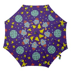 Card-with-lovely-planets Hook Handle Umbrellas (medium) by Salman4z