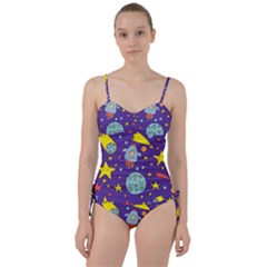 Card-with-lovely-planets Sweetheart Tankini Set by Salman4z