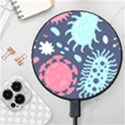 Seamless-pattern-microbes-virus-vector-illustration Wireless Fast Charger(Black) View1