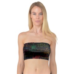 Mathematical-colorful-formulas-drawn-by-hand-black-chalkboard Bandeau Top by Salman4z