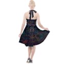 Mathematical-colorful-formulas-drawn-by-hand-black-chalkboard Halter Party Swing Dress  View2