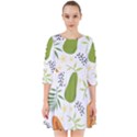 Seamless-tropical-pattern-with-papaya Smock Dress View1