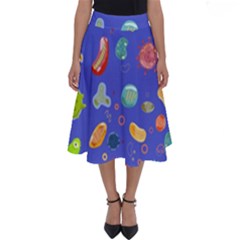 Virus-seamless-pattern Perfect Length Midi Skirt by Salman4z