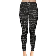 Math-equations-formulas-pattern Leggings  by Salman4z