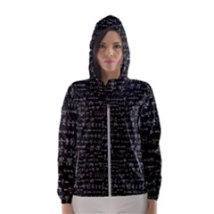 Math-equations-formulas-pattern Women s Hooded Windbreaker by Salman4z