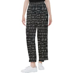 Math-equations-formulas-pattern Women s Pants  by Salman4z