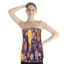 Exotic-seamless-pattern-with-parrots-fruits Strapless Top View1