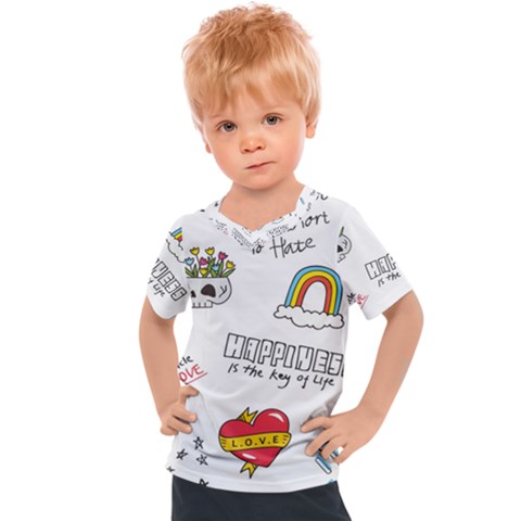 Abstract-fashion-background-suitable-fabric-printing Kids  Sports Tee by Salman4z