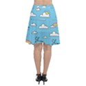 Sky-pattern Chiffon Wrap Front Skirt View2