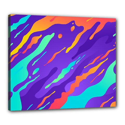 Multicolored-abstract-background Canvas 24  X 20  (stretched) by Salman4z