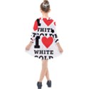 I love white gold  Kids  Quarter Sleeve Shirt Dress View2