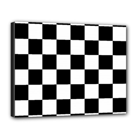 Chess-board-background-design Canvas 14  X 11  (stretched) by Salman4z