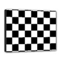 Chess-board-background-design Canvas 14  x 11  (Stretched) View1