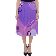 Colorful-abstract-wallpaper-theme Classic Midi Skirt by Salman4z