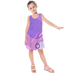 Colorful-abstract-wallpaper-theme Kids  Sleeveless Dress by Salman4z