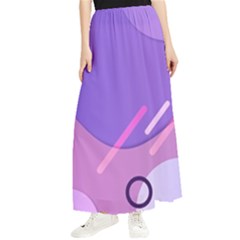 Colorful-abstract-wallpaper-theme Maxi Chiffon Skirt by Salman4z