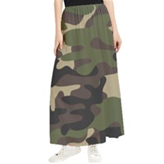 Texture-military-camouflage-repeats-seamless-army-green-hunting Maxi Chiffon Skirt by Salman4z