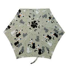 Cute-cat-seamless-pattern Mini Folding Umbrellas by Salman4z